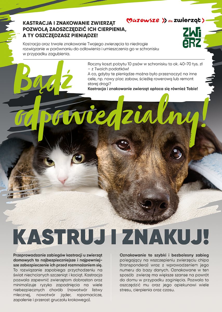 Plakat - Mazowsze dla Zwierząt