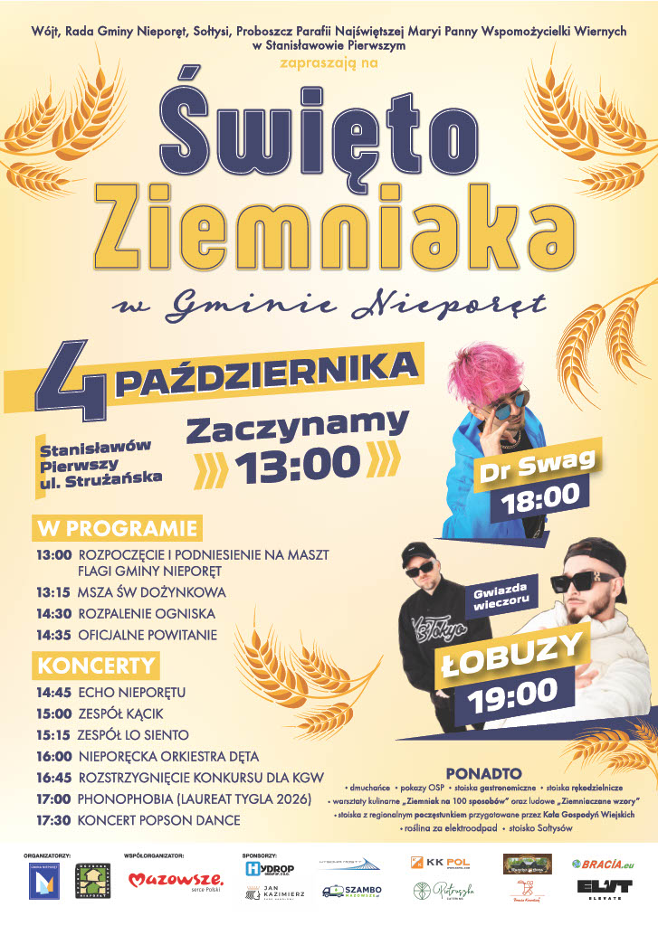 plakat dotyczący Święta Ziemniaka 2026