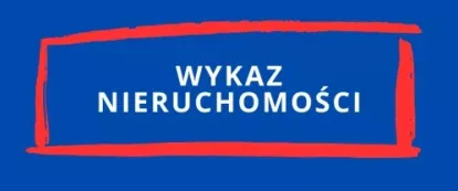 Grafika z napisem Wykaz nieruchomości 
