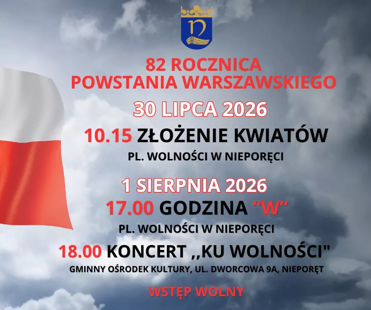 Plakat  82 Rocznica Powstania Warszawskiego 