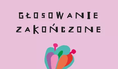 grafika z napisem Głosowanie Zakończone