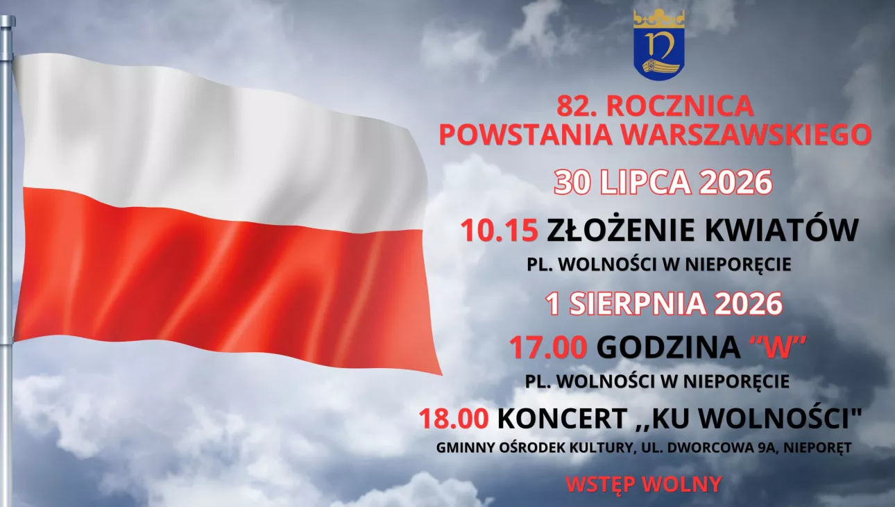 plakat 82. Rocznicy Powstania Warszawskiego