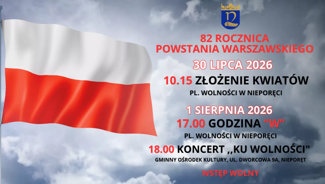 Plakat  82 Rocznica Powstania Warszawskiego 
