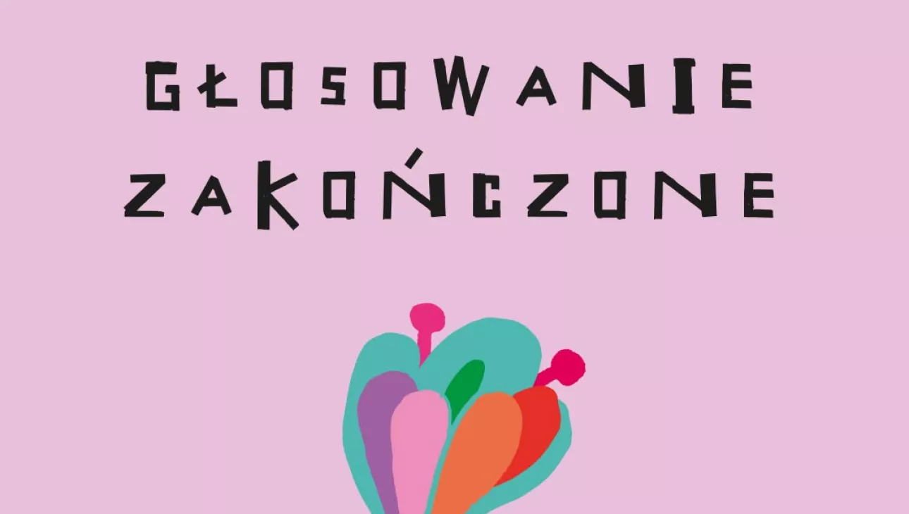 grafika z napisem Głosowanie Zakończone