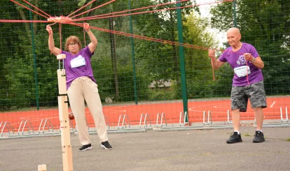 Olimpiada Seniorów Nieporęt 2026 - reprezentacja Nasielska - budowanie wieży