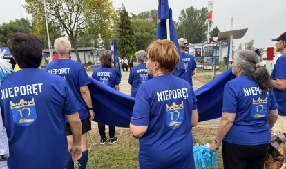 Olimpiada Seniorów Nieporęt 2026 - na zdjęciu reprezentacja gminy Nieporęt 