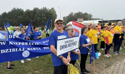 Olimpiada Seniorów Nieporęt 2026 - na zdjęciu reprezentacja gminy Nieporęt 