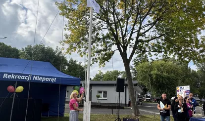 Olimpiada Seniorów Nieporęt 2026 - zakończenie imprezy sportowej, ściągnięcie flagi olimpijskiej