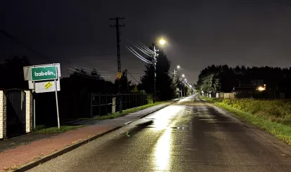 Energooszczędne latarnie świecą już w Izabelinie