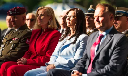 Uroczystości z okazji 106. rocznicy Bitwy Warszawskiej przy pomniku 28. Pułku Strzelców Kaniowskich w Wólce Radzymińskiej – wspólnie oddaliśmy hołd bohaterom - fot. Olo Wąsik